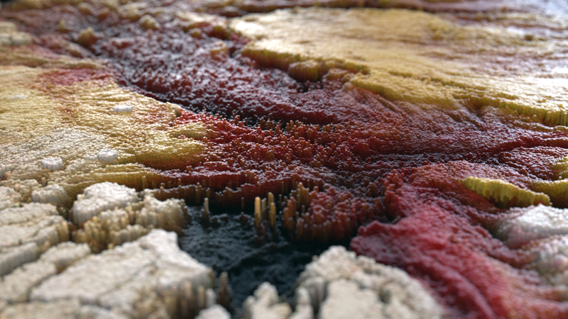 Illustration for article titled Gorgeous renders look like alien planets or Minecraft worlds